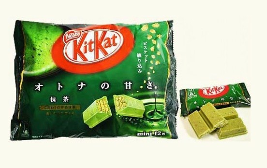 Green Tea flavored chocolate